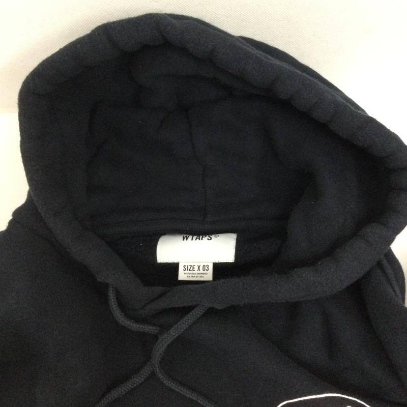 ダブルタップス WTAPS パーカー 長袖 WTAPS ダブルタップス ACADEMY HOODED COTTON 212ATDT-CSM29 パーカー フーディ ネイビー 3 ロゴ、文字 紺 / ネイビー / navy メンズ USED 古着 中古 50157448