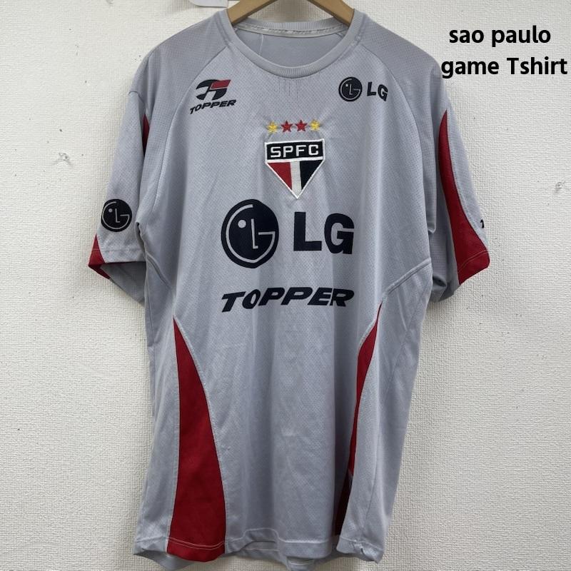 古着 USED Tシャツ 半袖 2003 04 サンパウロ トレーニング シャツ メッシュ 銀 / シルバー / silver color メンズ USED 古着 中古 50157457