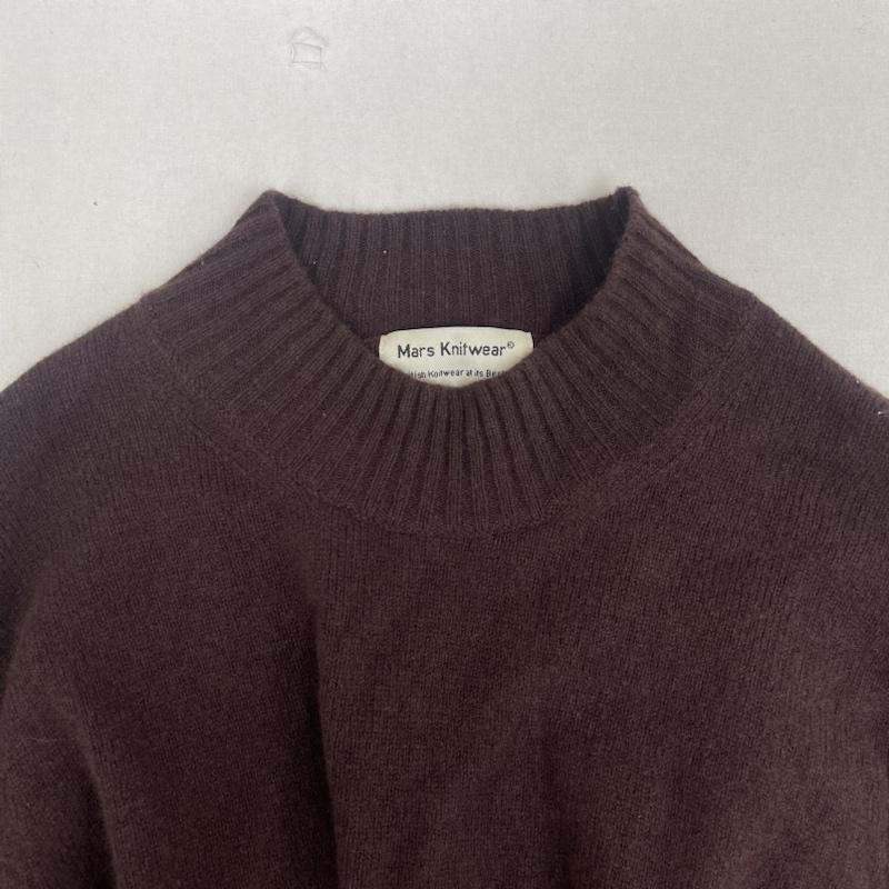 古着 USED ニット、セーター 長袖 MARS KNITWEAR モック ネック ニット セーター SS2496-0F M ダークブラウン / ダークブラウン / メンズ USED 古着 中古 50157458