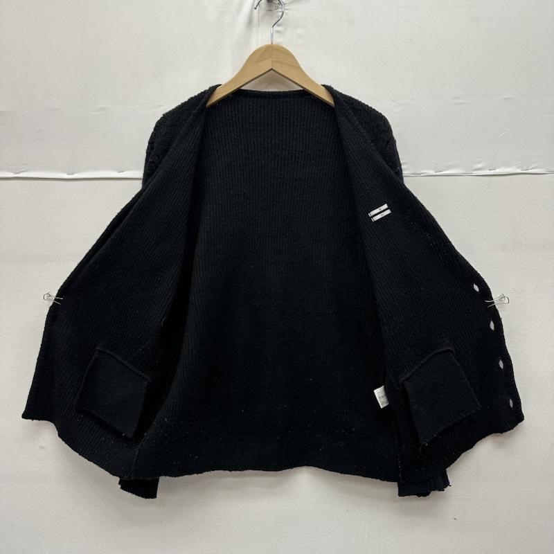 ナンバーナイン NUMBER (N)INE カーディガン 長袖 アクリル ニット カーディガン 3 黒 / ブラック / black メンズ USED 古着 中古 50157471
