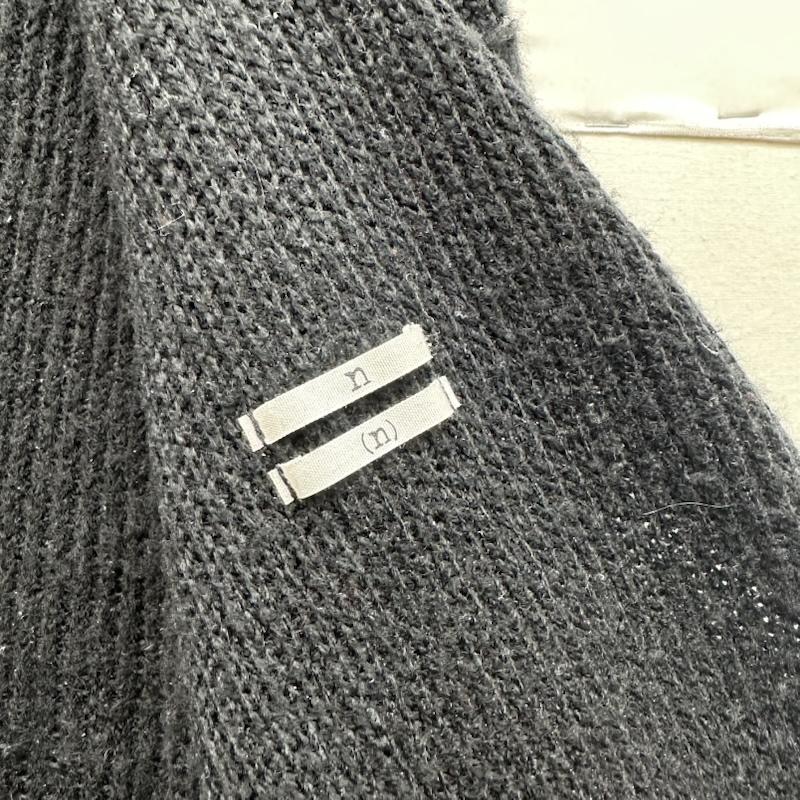 ナンバーナイン NUMBER (N)INE カーディガン 長袖 アクリル ニット カーディガン 3 黒 / ブラック / black メンズ USED 古着 中古 50157471