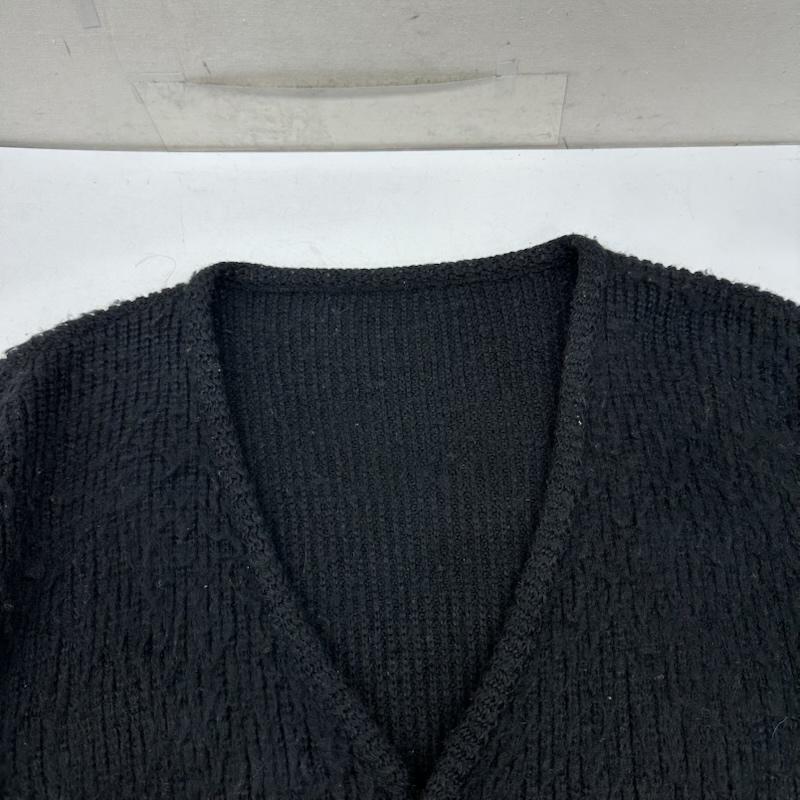 ナンバーナイン NUMBER (N)INE カーディガン 長袖 アクリル ニット カーディガン 3 黒 / ブラック / black メンズ USED 古着 中古 50157471