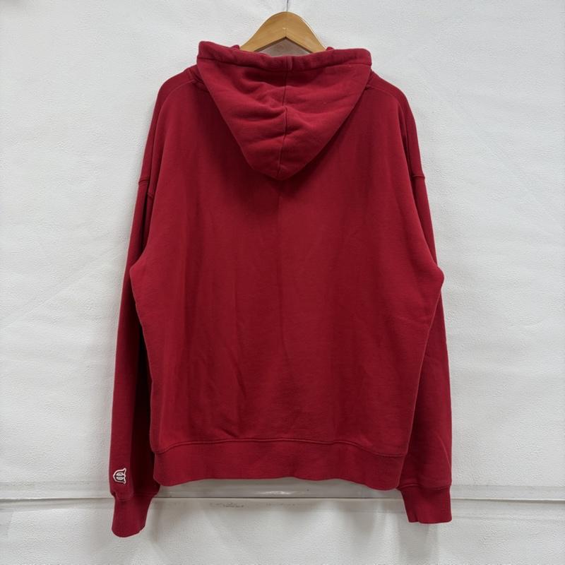 エビセン EVISEN パーカー 長袖 SUSHI STITCH HOODIE 寿司 刺繍 プルオーバー パーカー フーディー M ワンポイント X ロゴ、文字 X 刺繍 赤 / レッド / red メンズ USED 古着 中古 50157473