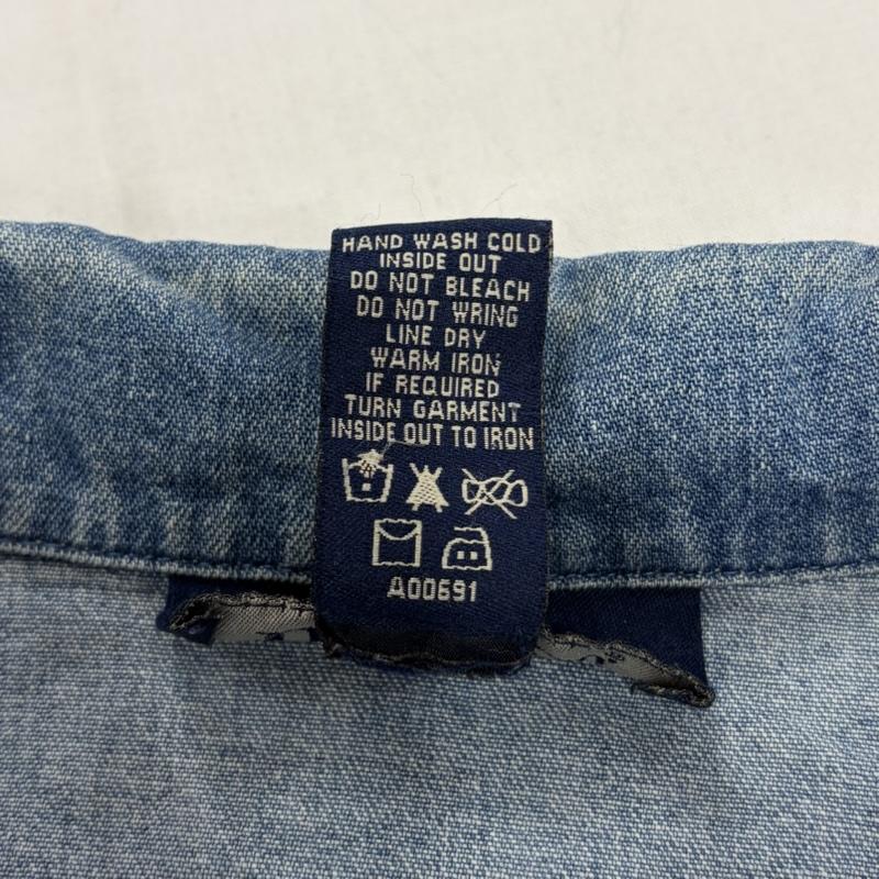 古着 USED ジャケット、上着 ジャケット、ブレザー DENIM&CO. デニムジャケット 総刺繍 フラワー 花 カバーオール ダンガリーシャツ XL 総柄 X 刺繍 青 / ブルー / blue X 黒 / ブラック / black レディース USED 古着 中古 50157474