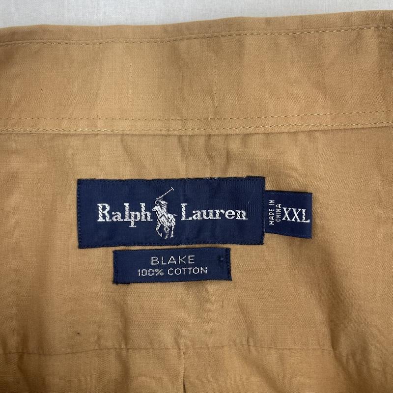 ラルフローレン RALPHLAUREN シャツ、ブラウス 長袖 90s BLAKE BIG SHIRT ロゴ 刺繍 長袖 シャツ XXL 茶 / ブラウン / brown メンズ USED 古着 中古 50157476