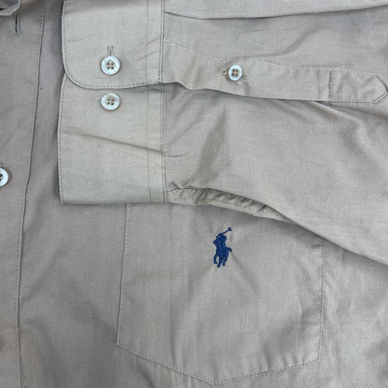 ラルフローレン RALPHLAUREN シャツ、ブラウス 長袖 90s BLAKE BIG SHIRT ロゴ 刺繍 長袖 シャツ XXL 茶 / ブラウン / brown メンズ USED 古着 中古 50157476