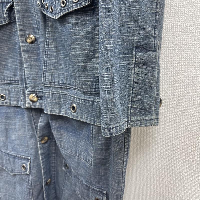 エドウィン EDWIN コート コート一般 ロング デニム ギミック コットン ジャケット コート M インディゴ / インディゴ / Indigo メンズ USED 古着 中古 50157481