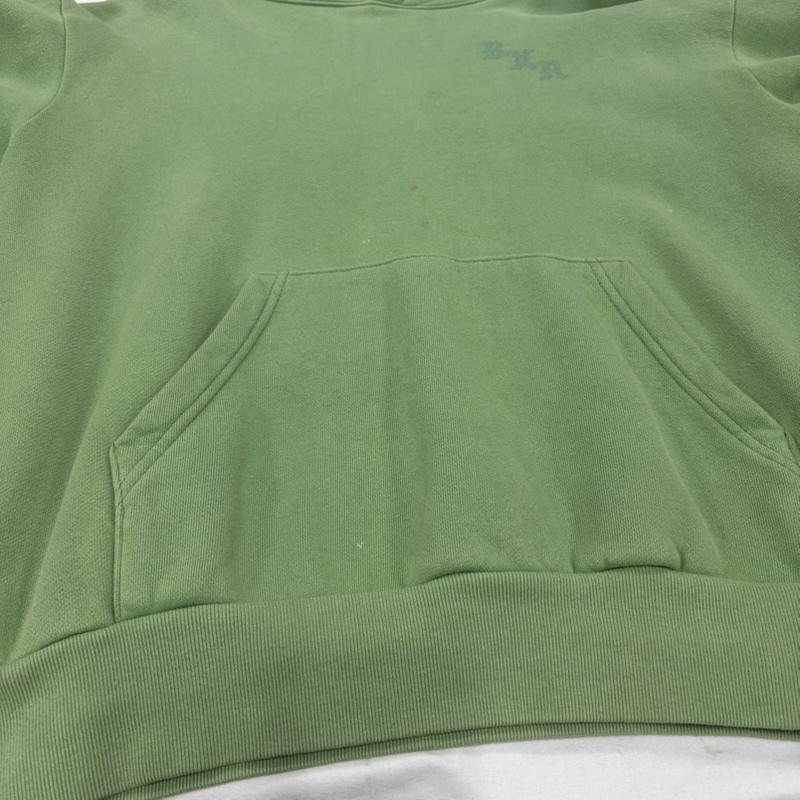 古着 USED パーカー 長袖 BORN X RAISED BxR TINAL HOODY 長袖 ロゴ プリント プルオーバー フーディー パーカー M ロゴ、文字 X プリント 緑 / グリーン / green X 黄緑 / イエローグリーン / メンズ USED 古着 中古 50157492