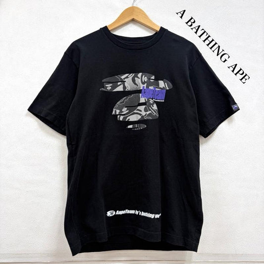 エーエイプバイアベイシングエイプ AAPE BY A BATHING APE Tシャツ 半袖 BIG LOGO ロゴ 両面 プリント 3D 半袖 Tシャツ M ロゴ、文字 X プリント 黒 / ブラック / black X マルチカラー / マルチカラー / multicolor メンズ USED 古着 中古 50157494