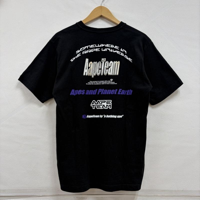 エーエイプバイアベイシングエイプ AAPE BY A BATHING APE Tシャツ 半袖 BIG LOGO ロゴ 両面 プリント 3D 半袖 Tシャツ M ロゴ、文字 X プリント 黒 / ブラック / black X マルチカラー / マルチカラー / multicolor メンズ USED 古着 中古 50157494