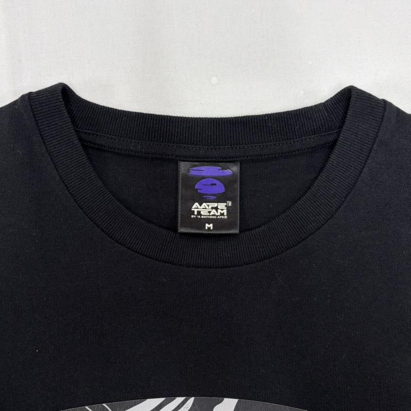 エーエイプバイアベイシングエイプ AAPE BY A BATHING APE Tシャツ 半袖 BIG LOGO ロゴ 両面 プリント 3D 半袖 Tシャツ M ロゴ、文字 X プリント 黒 / ブラック / black X マルチカラー / マルチカラー / multicolor メンズ USED 古着 中古 50157494