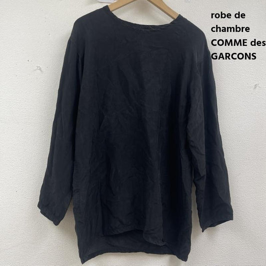 ローブドシャンブル コムデギャルソン robe de chambre COMME des GARCONS Tシャツ 長袖 90s 00s レーヨン シャツ プルオーバー 黒 / ブラック / black レディース USED 古着 中古 50157504