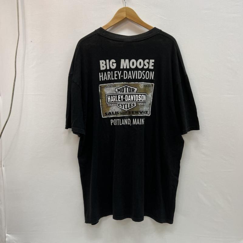 ハーレーダビッドソン Harley-Davidson Tシャツ 半袖 ロゴ プリント XXL 黒 / ブラック / black メンズ USED 古着 中古 50157505