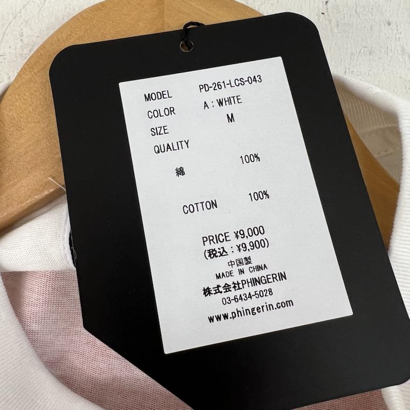 フィンガリン PHINGERIN Tシャツ 半袖 ME & MY DOLPHIN T-SHIRT PD-261-LCS-043 ドルフィン M 白 / ホワイト / white メンズ USED 古着 中古 50157519