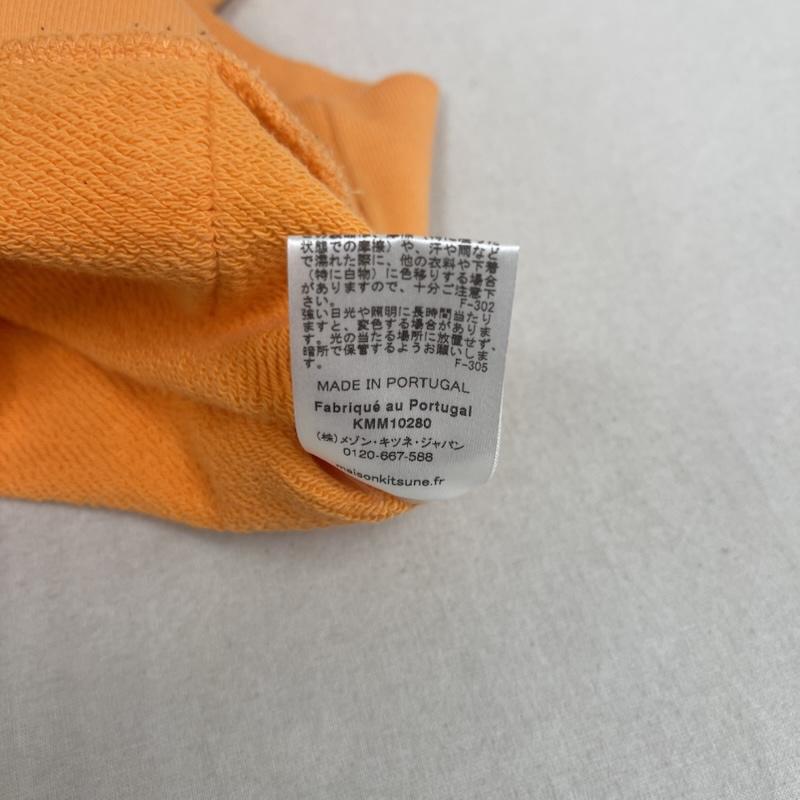 メゾンキツネ MAISON KITSUNE パーカー 長袖 ダブルフォックス パッチ 刺繍 パーカー eu00342km0001 M 橙 / オレンジ / orange メンズ USED 古着 中古 50157534