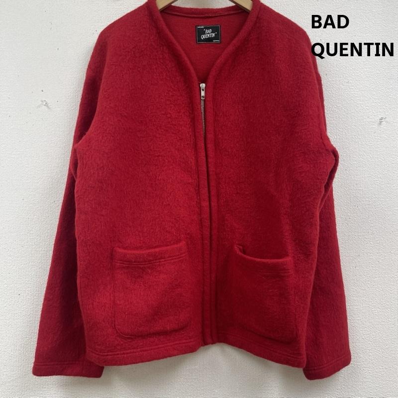 古着 USED ジャケット、上着 ジャンパー、ブルゾン BAD QUENTIN ジップアップ ウール ジャケット L 赤 / レッド / red レディース USED 古着 中古 50157540