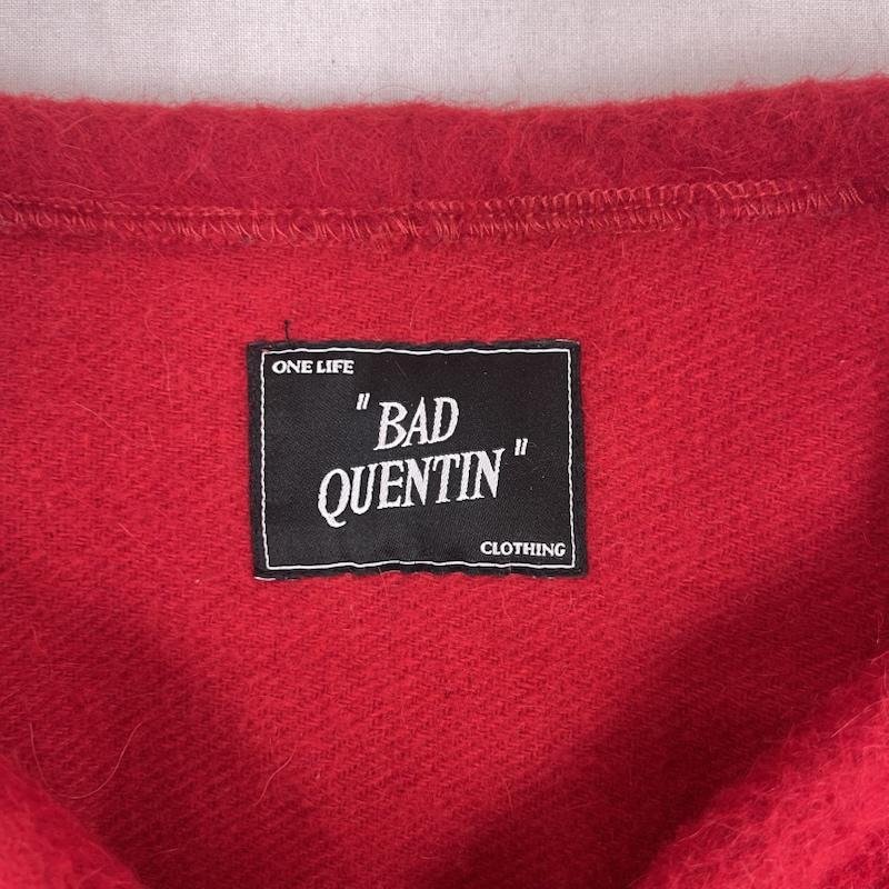 古着 USED ジャケット、上着 ジャンパー、ブルゾン BAD QUENTIN ジップアップ ウール ジャケット L 赤 / レッド / red レディース USED 古着 中古 50157540