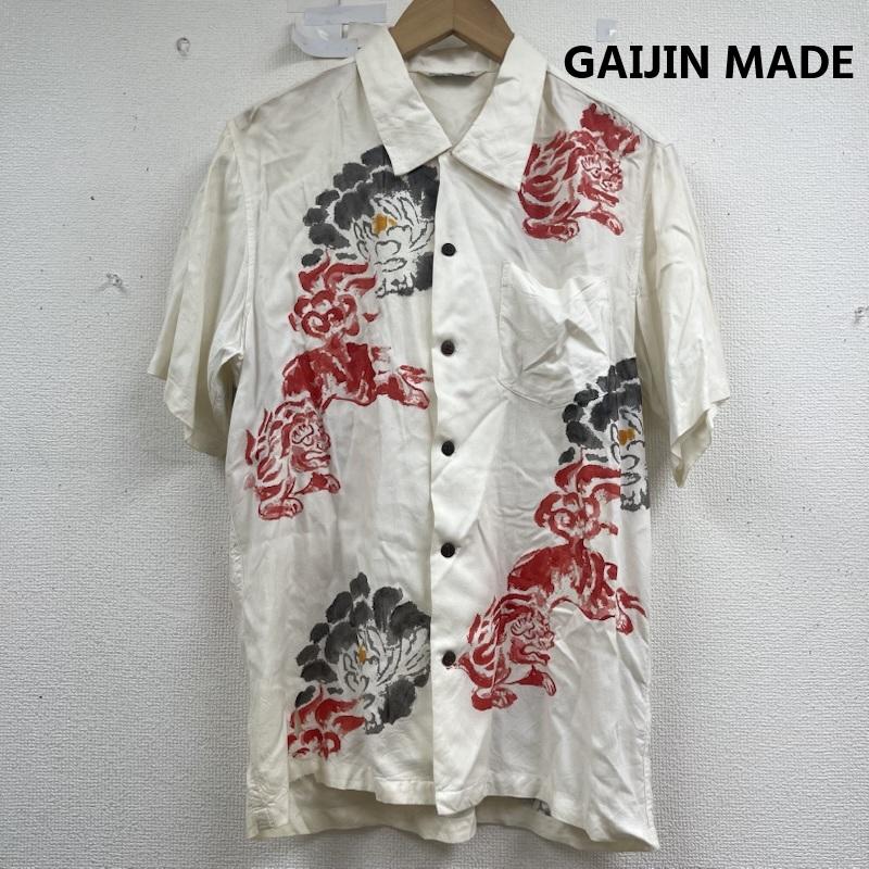 ガイジンメイド GAIJIN MADE シャツ、ブラウス 半袖 HAWAIIAN SHIRT アロハシャツ レーヨン 半袖 オフホワイト / オフホワイト / メンズ USED 古着 中古 50157551