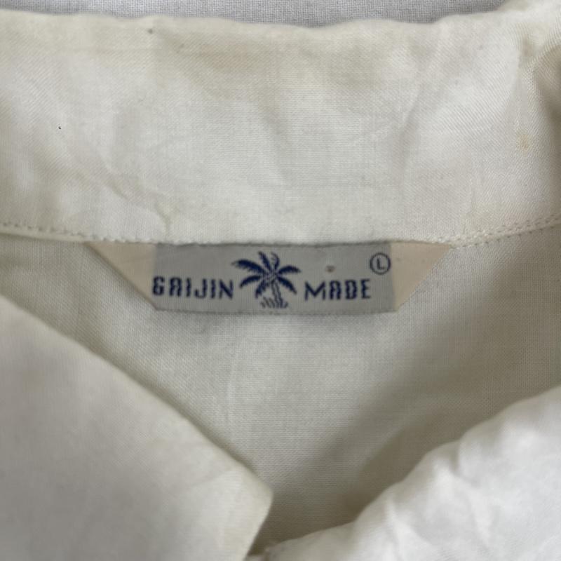 ガイジンメイド GAIJIN MADE シャツ、ブラウス 半袖 HAWAIIAN SHIRT アロハシャツ レーヨン 半袖 オフホワイト / オフホワイト / メンズ USED 古着 中古 50157551