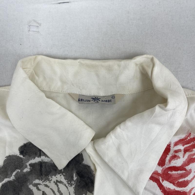 ガイジンメイド GAIJIN MADE シャツ、ブラウス 半袖 HAWAIIAN SHIRT アロハシャツ レーヨン 半袖 オフホワイト / オフホワイト / メンズ USED 古着 中古 50157551