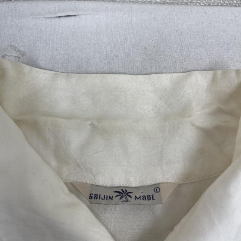ガイジンメイド GAIJIN MADE シャツ、ブラウス 半袖 HAWAIIAN SHIRT アロハシャツ レーヨン 半袖 オフホワイト / オフホワイト / メンズ USED 古着 中古 50157551