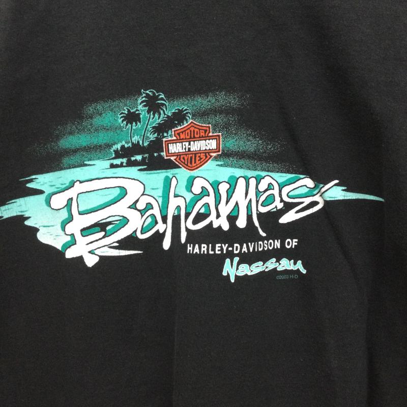 ハーレーダビッドソン Harley-Davidson Tシャツ 半袖 Harley-Davidson　ハーレーダビッドソン Tシャツ　アメリカ製 XL プリント 黒 / ブラック / black メンズ USED 古着 中古 50157576
