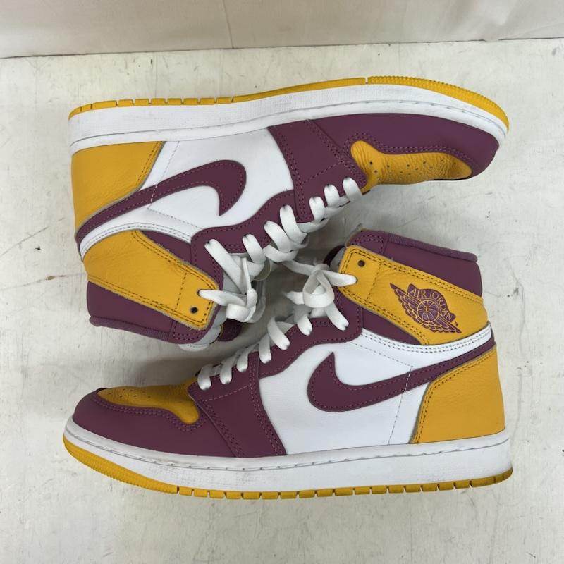 ナイキ NIKE スニーカー スニーカー AIR JORDAN 1 RETRO HIGH OG  BROTHERHOOD  555088-706 エアジョーダン 27.0cm メンズ USED 古着 中古 50157580