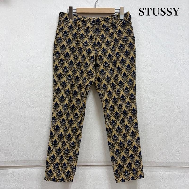 ステューシーウィメン Stussy Women パンツ ワークパンツ、ペインターパンツ ダマスク柄 総柄 刺繍 パンツ M 総柄 X 刺繍 ベージュ / ベージュ / beige X 紺 / ネイビー / navy レディース USED 古着 中古 50157604