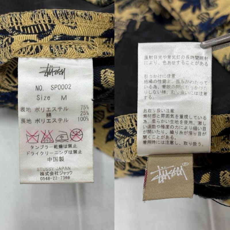 ステューシーウィメン Stussy Women パンツ ワークパンツ、ペインターパンツ ダマスク柄 総柄 刺繍 パンツ M 総柄 X 刺繍 ベージュ / ベージュ / beige X 紺 / ネイビー / navy レディース USED 古着 中古 50157604