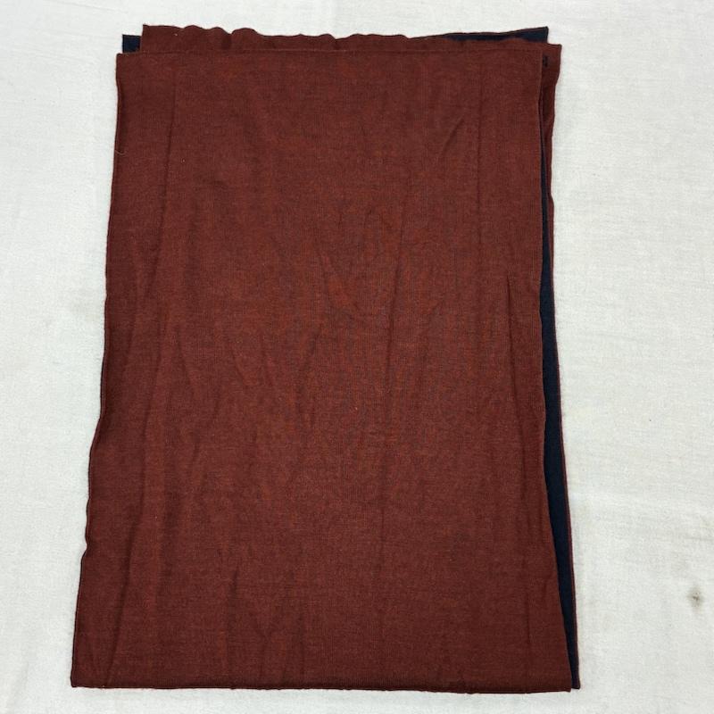 エルメス HERMES マフラー マフラー アレ ルトゥール ダブルフェイス リバーシブル Hロゴ カシミヤ シルク マフラー - ワンポイント X ロゴ、文字 紺 / ネイビー / navy X えんじ / ワインレッド / dark red メンズ USED 古着 中古 50157605