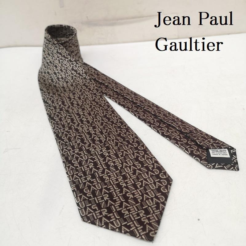 ジャンポールゴルチエ Jean Paul Gaultier ネクタイ ネクタイ 90s 00s 総柄 シルク ネクタイ - 茶 / ブラウン / brown メンズ USED 古着 中古 50157606
