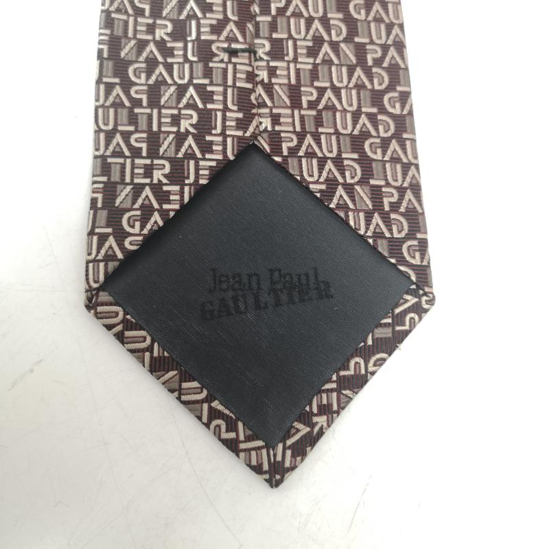 ジャンポールゴルチエ Jean Paul Gaultier ネクタイ ネクタイ 90s 00s 総柄 シルク ネクタイ - 茶 / ブラウン / brown メンズ USED 古着 中古 50157606