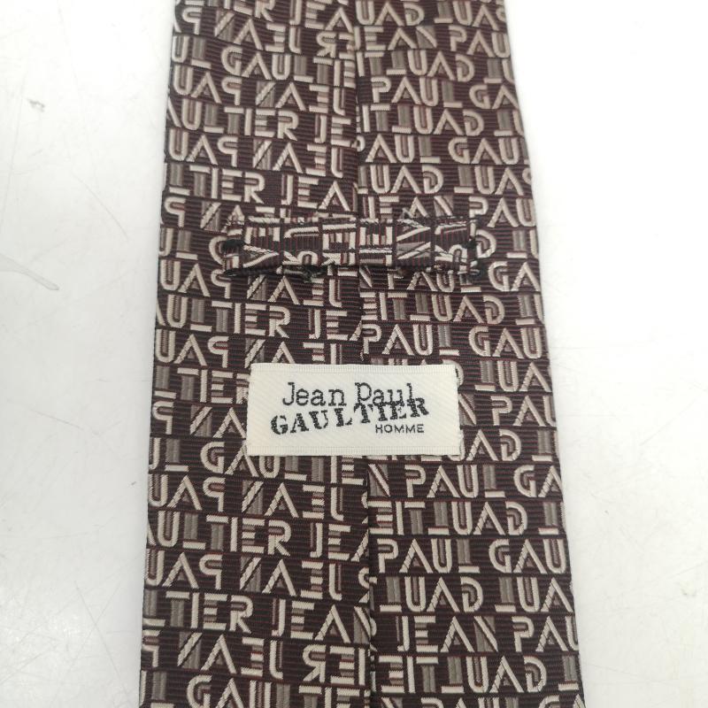 ジャンポールゴルチエ Jean Paul Gaultier ネクタイ ネクタイ 90s 00s 総柄 シルク ネクタイ - 茶 / ブラウン / brown メンズ USED 古着 中古 50157606