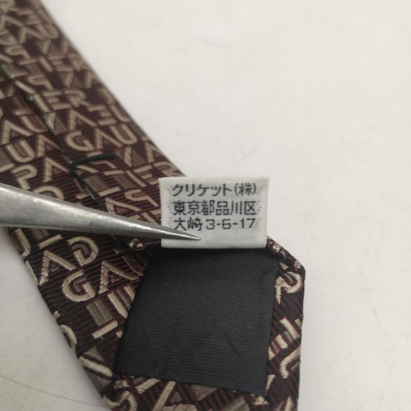 ジャンポールゴルチエ Jean Paul Gaultier ネクタイ ネクタイ 90s 00s 総柄 シルク ネクタイ - 茶 / ブラウン / brown メンズ USED 古着 中古 50157606