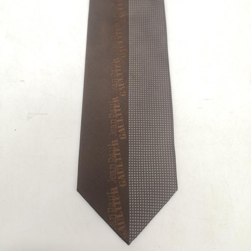 ジャンポールゴルチエ Jean Paul Gaultier ネクタイ ネクタイ 90s 00s ロゴ シルク ネクタイ - 茶 / ブラウン / brown メンズ USED 古着 中古 50157608