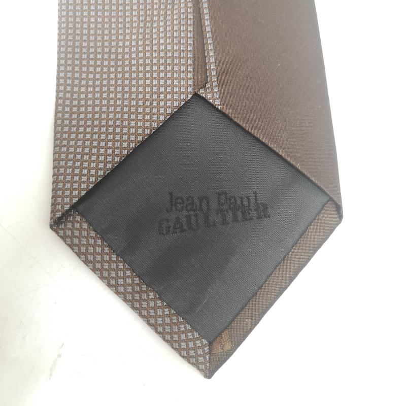 ジャンポールゴルチエ Jean Paul Gaultier ネクタイ ネクタイ 90s 00s ロゴ シルク ネクタイ - 茶 / ブラウン / brown メンズ USED 古着 中古 50157608