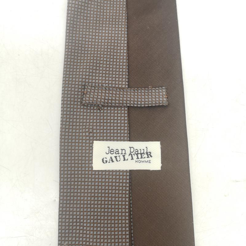 ジャンポールゴルチエ Jean Paul Gaultier ネクタイ ネクタイ 90s 00s ロゴ シルク ネクタイ - 茶 / ブラウン / brown メンズ USED 古着 中古 50157608