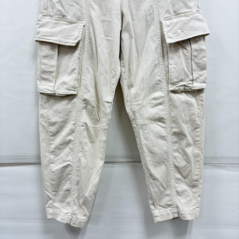 古着 USED パンツ ワークパンツ、ペインターパンツ BSB JEANS スタッズ カーゴパンツ テーパード Y2K 36 ワンポイント X ロゴ、文字 X 刺繍 オフホワイト / オフホワイト / X 銀 / シルバー / silver color レディース USED 古着 中古 50157612