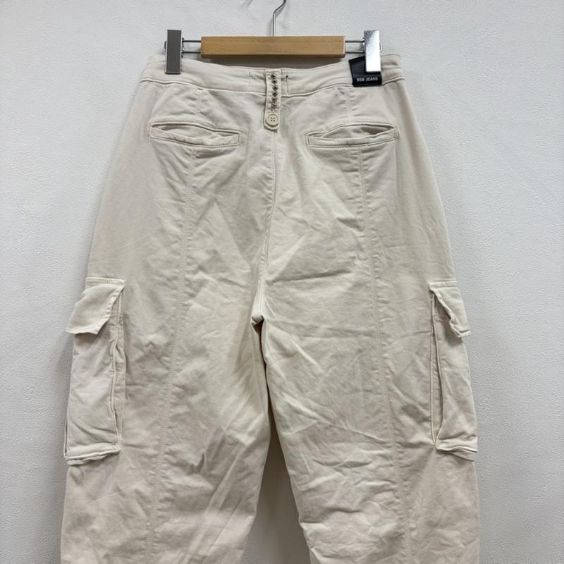 古着 USED パンツ ワークパンツ、ペインターパンツ BSB JEANS スタッズ カーゴパンツ テーパード Y2K 36 ワンポイント X ロゴ、文字 X 刺繍 オフホワイト / オフホワイト / X 銀 / シルバー / silver color レディース USED 古着 中古 50157612