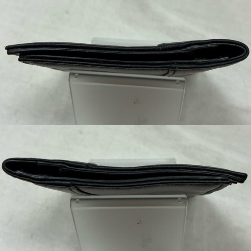 ディオールオム Dior homme 財布 コンパクト財布 オブリーク トロッター ロゴ 型押し 二つ折り レザー カードケース - ロゴ、文字 黒 / ブラック / black メンズ USED 古着 中古 50157615
