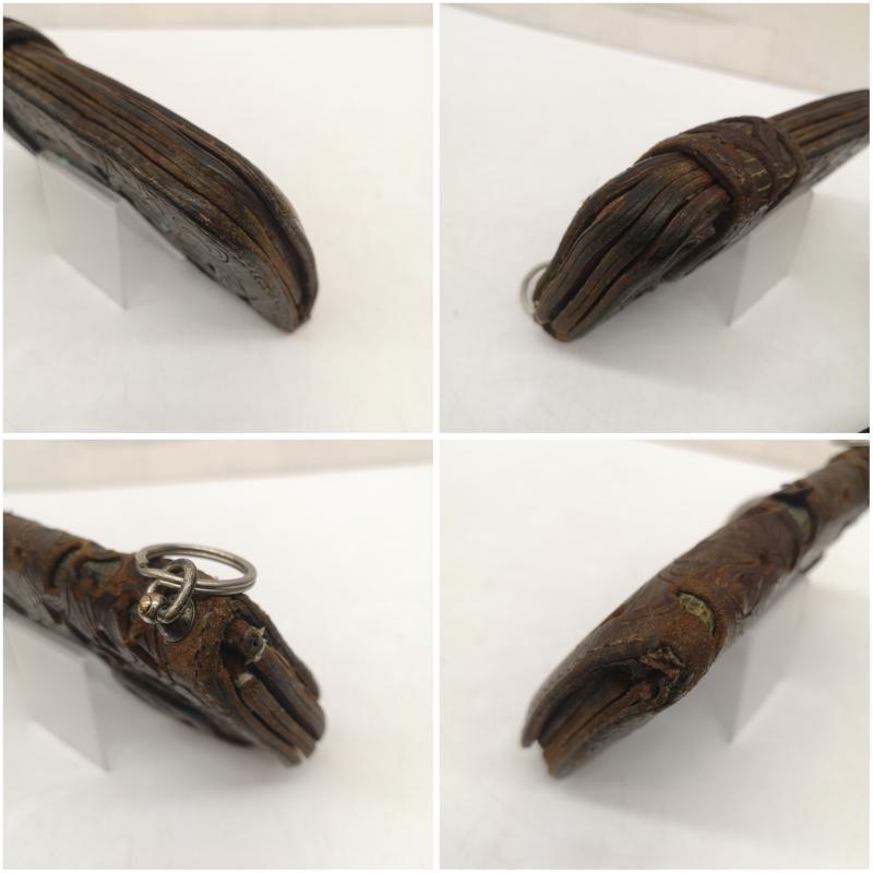 ファニー FUNNY 財布 長財布 フラワー コンチョ レザー ロング ウォレット 長財布 - 茶 / ブラウン / brown メンズ USED 古着 中古 50157619