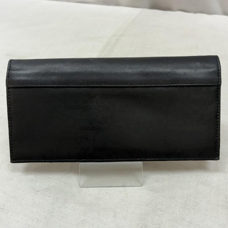 ディオールオム Dior homme 財布 長財布 オブリーク トロッター ロゴ 型押し 二つ折り レザー 長財布 - ロゴ、文字 黒 / ブラック / black メンズ USED 古着 中古 50157621