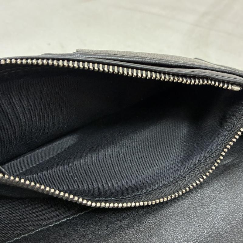 ディオールオム Dior homme 財布 長財布 オブリーク トロッター ロゴ 型押し 二つ折り レザー 長財布 - ロゴ、文字 黒 / ブラック / black メンズ USED 古着 中古 50157621