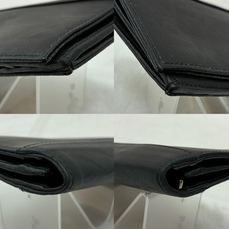 ディオールオム Dior homme 財布 長財布 オブリーク トロッター ロゴ 型押し 二つ折り レザー 長財布 - ロゴ、文字 黒 / ブラック / black メンズ USED 古着 中古 50157621