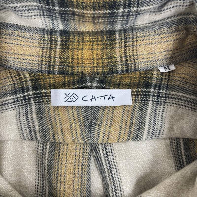 古着 USED シャツ、ブラウス 長袖 CATTA REGULAR WIDE SHIRT-AMERANGE CHECK RGW-01 黄 / イエロー / yellow メンズ USED 古着 中古 50157631