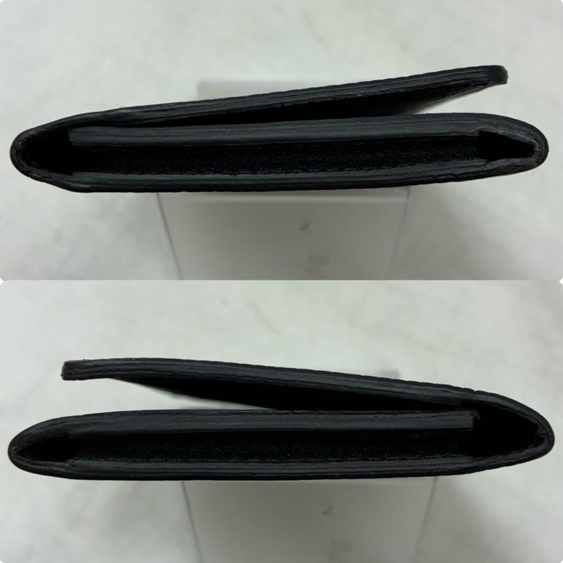 ルイヴィトン LOUIS VUITTON 財布 二つ折り M62292 アンヴェロップ カルト ドゥ ヴィジット 二つ折り カードケース 名刺入れ エピ ノワール - ロゴ、文字 黒 / ブラック / black メンズ USED 古着 中古 50157639