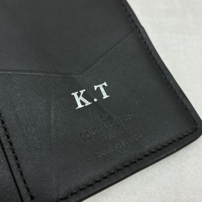 ルイヴィトン LOUIS VUITTON 財布 二つ折り N63197 ダミエ アンフィニ オーガナイザー ドゥ ポッシュ オニキス 二つ折り カードケース 名刺入れ - ロゴ、文字 黒 / ブラック / black メンズ USED 古着 中古 50157642