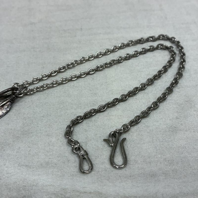 クレイジークラウド crazycloud アクセサリー ネックレス、ペンダント Silver 925 シルバー 風切り フェザー S L ブラス ロジウムメッキコーティング チェーン ネックレス - メンズ USED 古着 中古 50157648