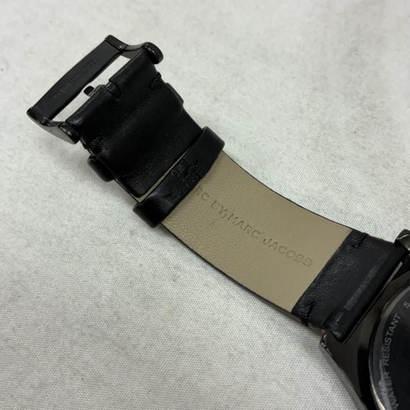 マークバイマークジェイコブス MARC by MARC JACOBS 腕時計 アナログ（クォーツ式） ステンレス ケース レザー ベルト アナログ クォーツ 腕時計 - 黒 / ブラック / black メンズ USED 古着 中古 50157653