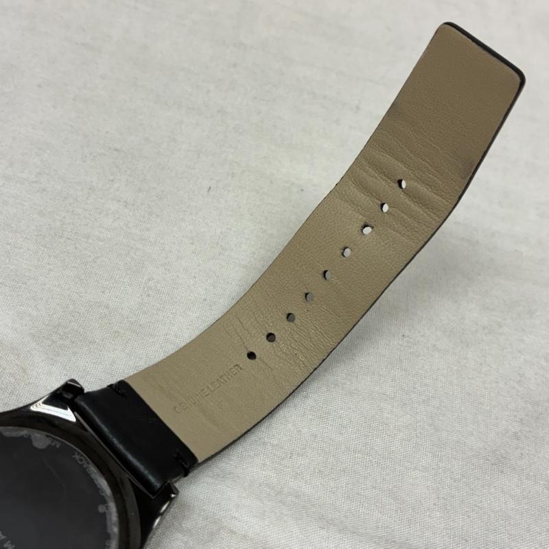 マークバイマークジェイコブス MARC by MARC JACOBS 腕時計 アナログ（クォーツ式） ステンレス ケース レザー ベルト アナログ クォーツ 腕時計 - 黒 / ブラック / black メンズ USED 古着 中古 50157653